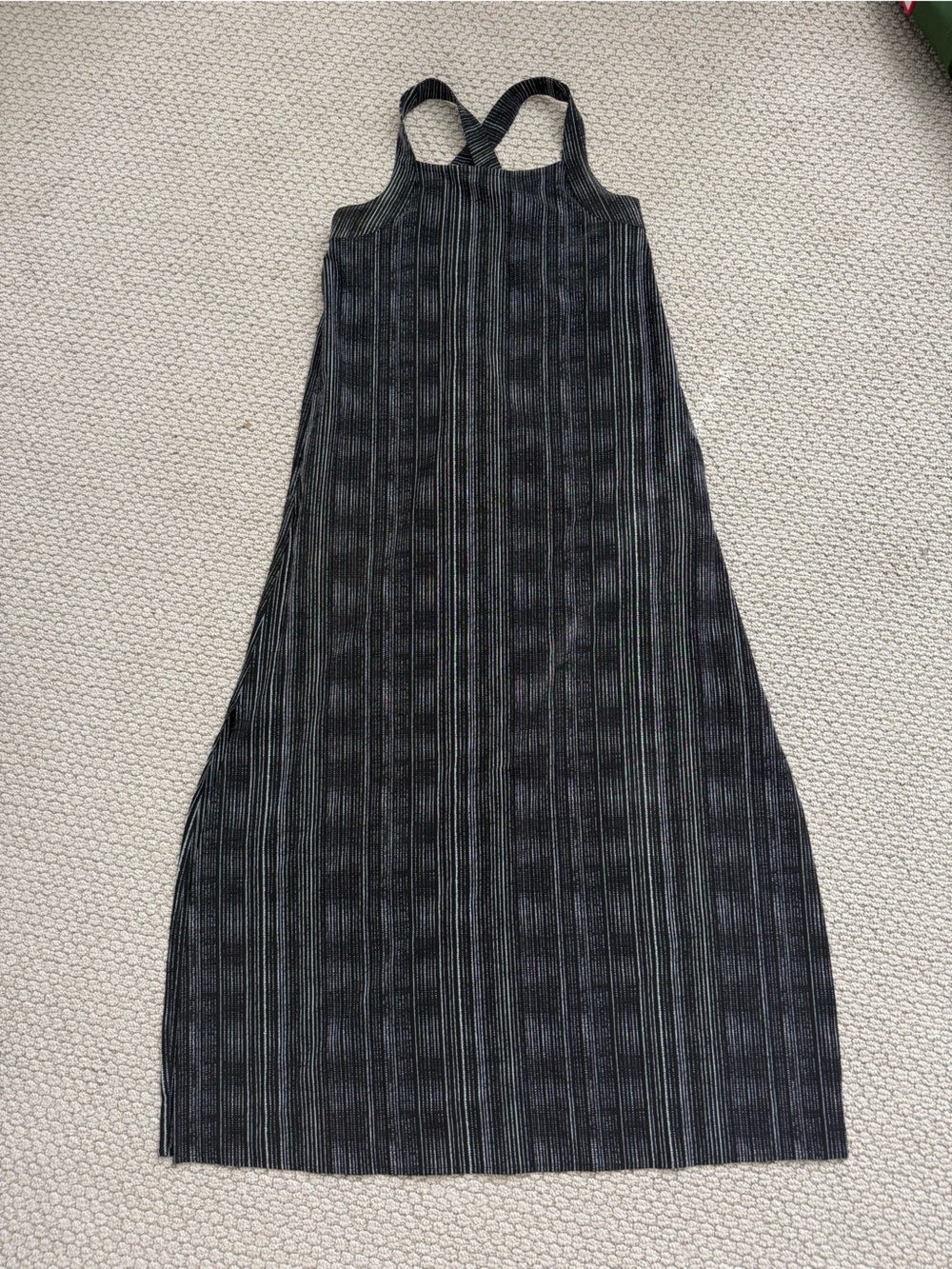 Athleta Arrival Maxi Dress - black & grey